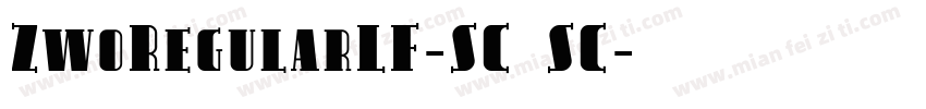 ZwoRegularLF-SC SC字体转换